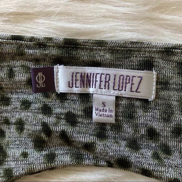 Jennifer Lopez Cheetah Print Cowl Neck Dress - Picture 5 of 9